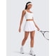 thumbnail image 3 of Falda CRZ YOGA Bubble de Tenis Cintura Alta Blanca XL, 3 of 6