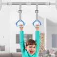 thumbnail image 1 of LJNYFDC Pull Up Rings 2Pcs Gymnastics Rings with Adjustable Straps Non Slip Grip Pull Up Rings with Strong 200KG Load Bearing Strength Training Equipment for Home Gym, 1 of 7