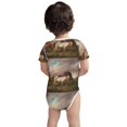 thumbnail image 5 of Daiia Three Horses Oil Painting Printed Unisex-Baby Short Sleeve Onesies Bodysuits Baby Climbing Clothes Soft and Comfortable Romper with Expandable Shoulder Design-3 Months, 5 of 8