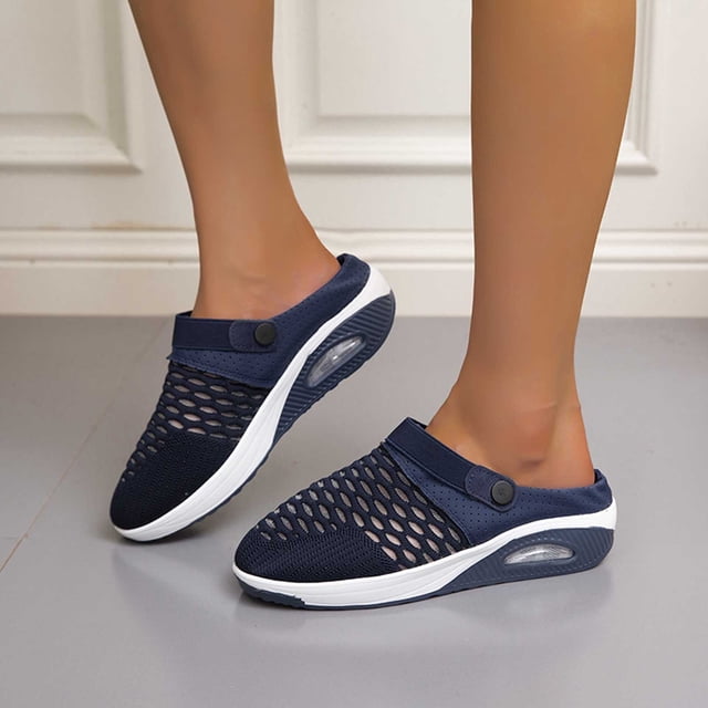Zapatos de mujer Low-top Casual Fly-knit Calcetines Zapatos ligeros para caminar perezosos Zapatillas tejidas voladoras Wmkox8yii hj789