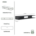 thumbnail image 3 of Mueble para TV MORU AERO Negro Estante Flotante, 3 of 9