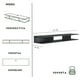 thumbnail image 3 of Mueble para TV MORU AERO Negro Estante Flotante, 3 of 9