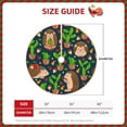 thumbnail image 4 of Kll Cute Hedgehogs Cactus Blue Christmas Tree Skirt ,Party Decorations Farmhouse For Christmas Decorations Holiday Party, 4 of 8