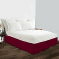 thumbnail image 1 of BedDecor Pinch Pleated Skirt 21 Inches Wine/King Egyptian Cotton Base Valance Sheet, 1 of 4