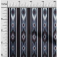 thumbnail image 1 of oneOone Viscose Chiffon Dark Dusty Blue Fabric Stripe & Ikat Ethnic Sewing Craft Projects Fabric Prints By Yard 42 Inch Wide, 1 of 4