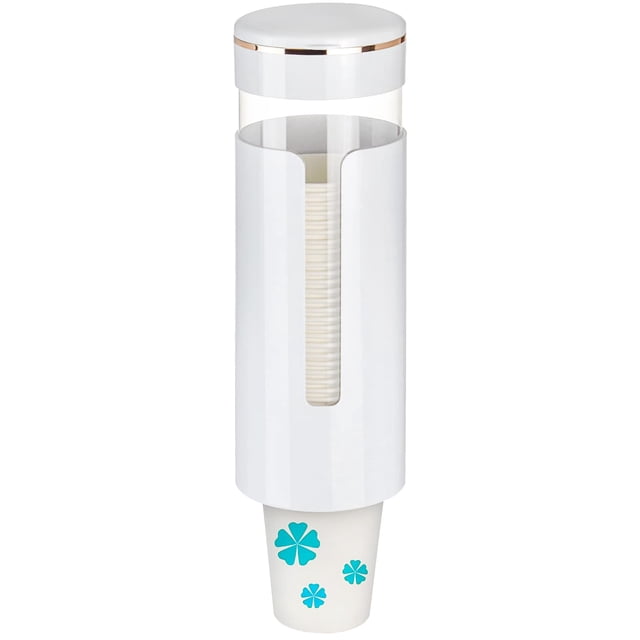 Dispensador de vasos KIMCHOMERSE montado en la pared para vasos de 120 ml a 210 ml