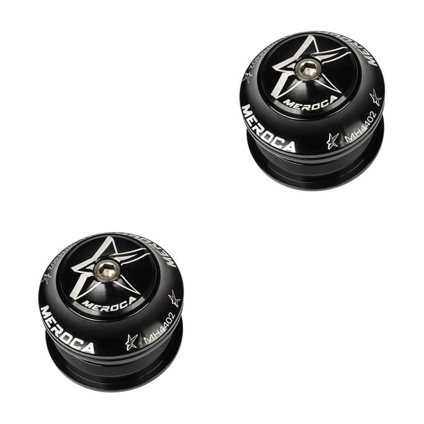 Eigraketly Auriculares para bicicleta, horquilla delantera, rodamiento sellado, auriculares para marco de tubo de cabeza de diámetro interior de Negro 2piezas