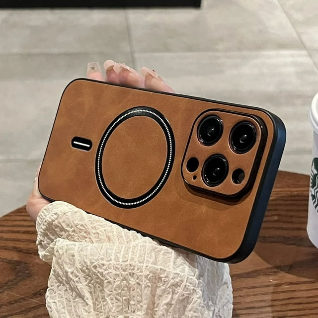 Luxury Wireless Charging Magnetic Cortex Phone Case For iPhone 11 12 13 14 15 16 Pro Max Plus X Xs XR Magsafe Bumper Cover tzw