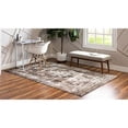 thumbnail image 2 of Unique Loom 3134094 4 x 6 ft. Salle Garnier Sofia Rectangular Rug, Dark Brown, 2 of 3