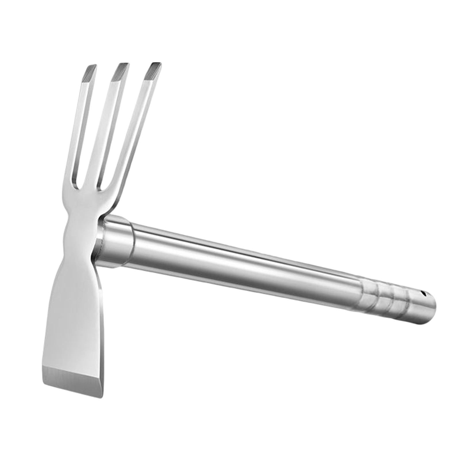 Gardening Hoe Stainless Steel Wear Resistant Gadget Sharp Practical Smooth Handheld Tool Compact for Garden Agriculture Camping Lawn Weeding D