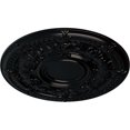 thumbnail image 3 of 33 7/8"OD x 1 3/8"P Dauphine Ceiling Medallion Jet Black Finished, 3 of 6