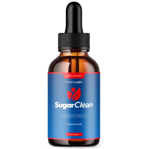 Sugar Clean Advanced Formula Drops Natural Support Supplement SugarClean 30 Servings