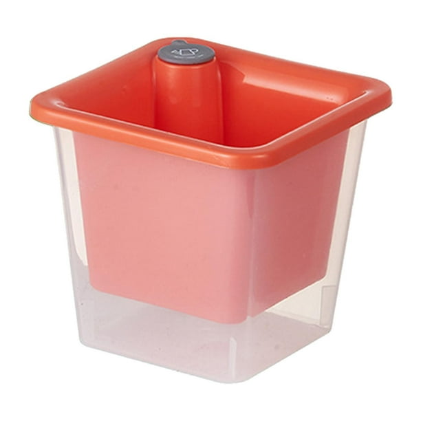 Maceta con autorriego para plantas de interior, ideal para violetas africanas. Rojo