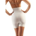 thumbnail image 3 of Tummy Flatting & Butt enhancing High Waist Compression Mini Shorts. Microfiber Shape Wear. For Slimmer Look & After Cosmetic Surgery. Post-Op Garments. Fine Italian Made Quality & Style.(Small Nude), 3 of 8