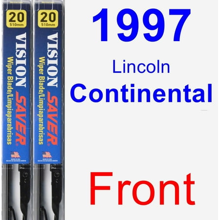 1997 Lincoln Continental Specs - 1997 Lincoln Continental Wiper Blade Set/Kit (Front) (2 Blades) - Vision Saver
