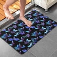 thumbnail image 4 of Black Purple Butterfly Pattern Bathroom Rugs Mat,Non Slip Microfiber Bathroom Rug,Rubber Backing,Soft Bathroom Mats for Bathroom Floor,Tub and Shower,20x32in(50x80cm), 4 of 5