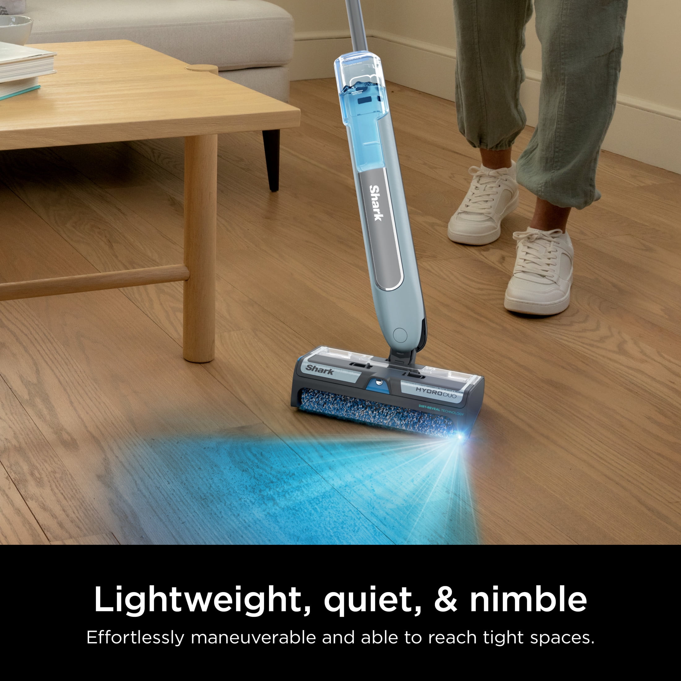 Shark HydroDuo Cordless Hard Floor Cleaning System with Dirt-Reveal Technology for Wet & Dry Pickup, WW200