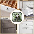 thumbnail image 6 of 4 Pcs Cabinet Handle Drawer Pulls Panda Knobs with Screws Square Furniture Office Cabinet Knob Decoration, 6 of 7