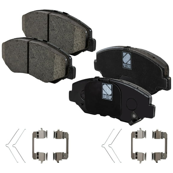 Brake Pad Set Compatible with 2003-2012, 2014-2017 Honda Accord 2013-2015 Acura ILX 4Cyl 6Cyl 2.4L 3.0L 2.0L Front