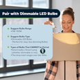thumbnail image 2 of Topgreener Atenuador De Mesa Enchufable Para Lámparas De Mesa O De Pie El Control Deslizante Funciona Con Incandescente/Halógeno De 360 ​​Vatios Y Cfl/Led Regulable De 150 Vatios Apagado En La Intensi, 2 of 5