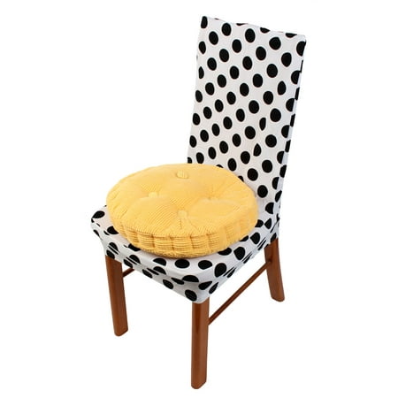 Home Office Corduroy Round Shaped Sofa Floor Chair Seat Cushion