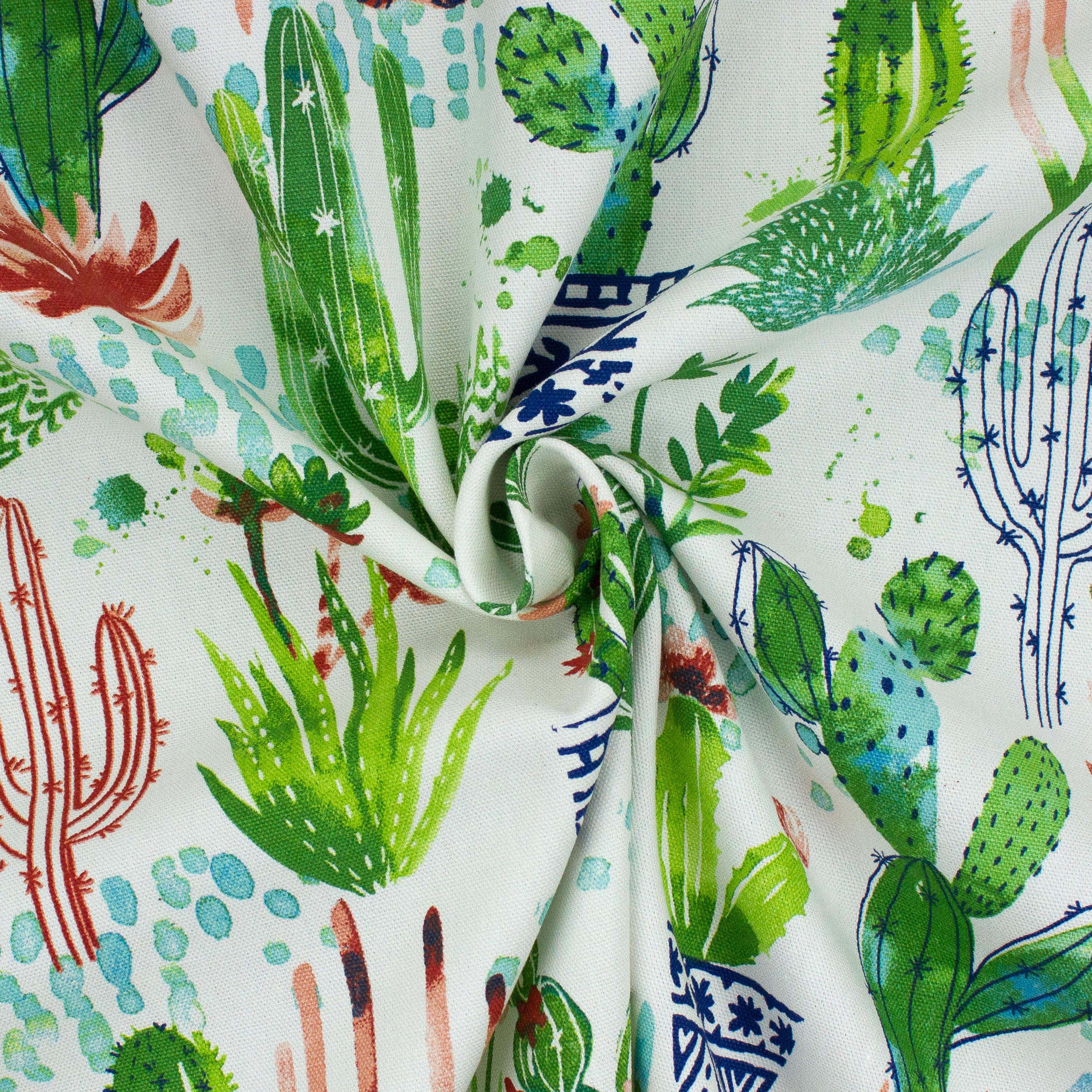 Better Homes & Gardens 100% Cotton Cactus Splash Teal, 2 Yard Precut Fabric
