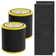 thumbnail image 1 of FLT4700 HEPA Filter M Replacement Compatible with G-Guardian AC4700 AC4700BDLX AC4711W AC4625 AC4625WDLX Air Purifier FLT4700 FLT47CB4, 2 HEPA + 4 Ac, 1 of 11