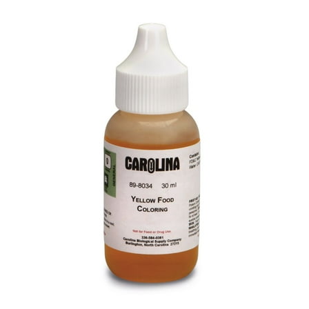 Food Coloring, Yellow, 30 Ml, For Educational Use Only