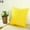 Yellow, variant on Joernso Fashion Simple Solid Color Throw Cushion Square Cover Pillow Case Home Decor