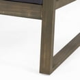 thumbnail image 3 of GDF Studio Johnlucas Outdoor Acacia Wood Club Chair with Cushion, Gray and Dark Gray, 3 of 7