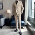 thumbnail image 5 of Conjunto de traje de 2 piezas de corte entallado para hombre, alta calidad, tendencias 2024, trajes y blazers completos para hombre, ropa de lujo para primavera y otoño, 5 of 5