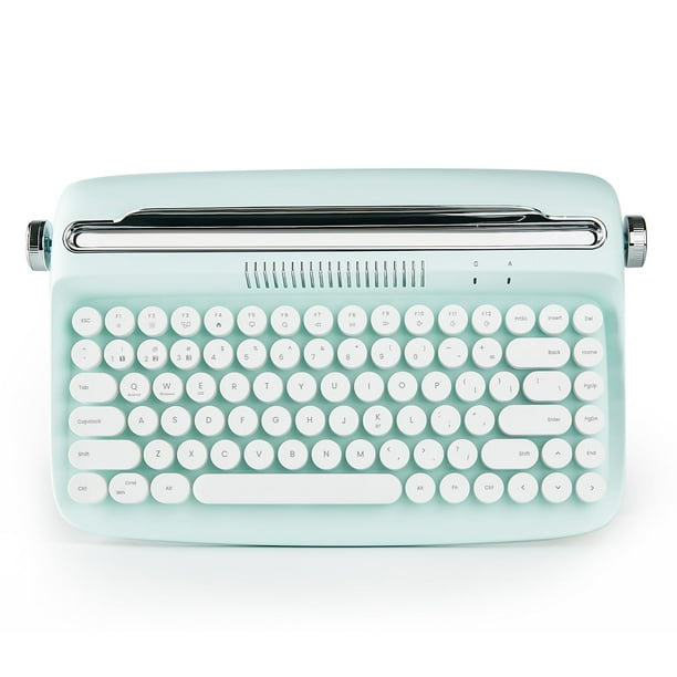 Teclado inalámbrico YUNZII ACTTO B303 Retro Bluetooth Mint