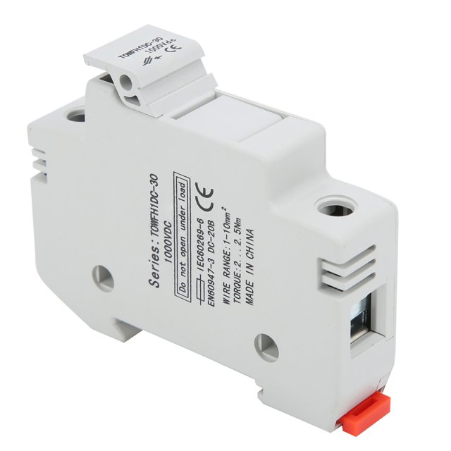 Base portafusibles para montaje en riel DIN Equipo de control de distribución de energía TOWFH1DC 1000VDC 1P15A