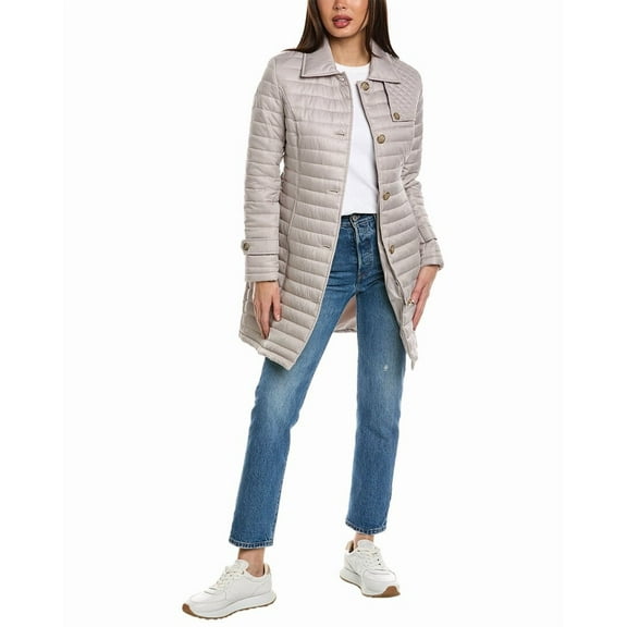 Via Spiga womens  Quilted Trench Coat, xs