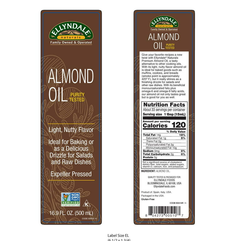 Happy Home Natural Almond Flavoring, Non-Alcoholic, Certified Kosher, 7 oz.
