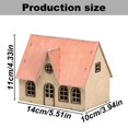 thumbnail image 3 of HUASHENG Children's Educational Handicraft :72 European Architectural Scene Wooden Puzzle Model Ornament DIY Gift, 3 of 5