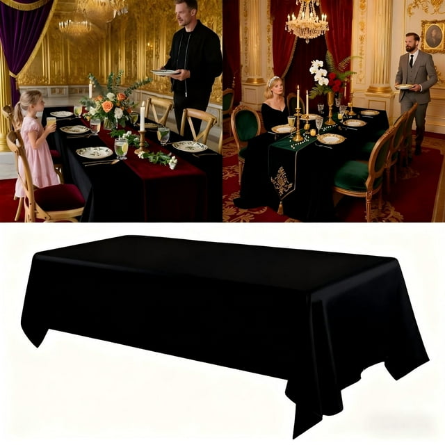 Solid Color Runner Decorative Banner for Dining Room and Home Use Elegant Polyester Table Flag for Kitchen Parties Weddings and Living Spaces
