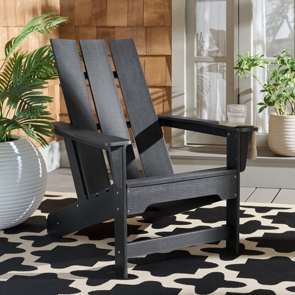 SEI Olivia All Weather Adirondack Chair, Black