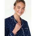 thumbnail image 4 of Joyspun Women’s Cotton Blend Long Sleeve Notch Collar Sleepshirt, Sizes S to 4X, 4 of 6