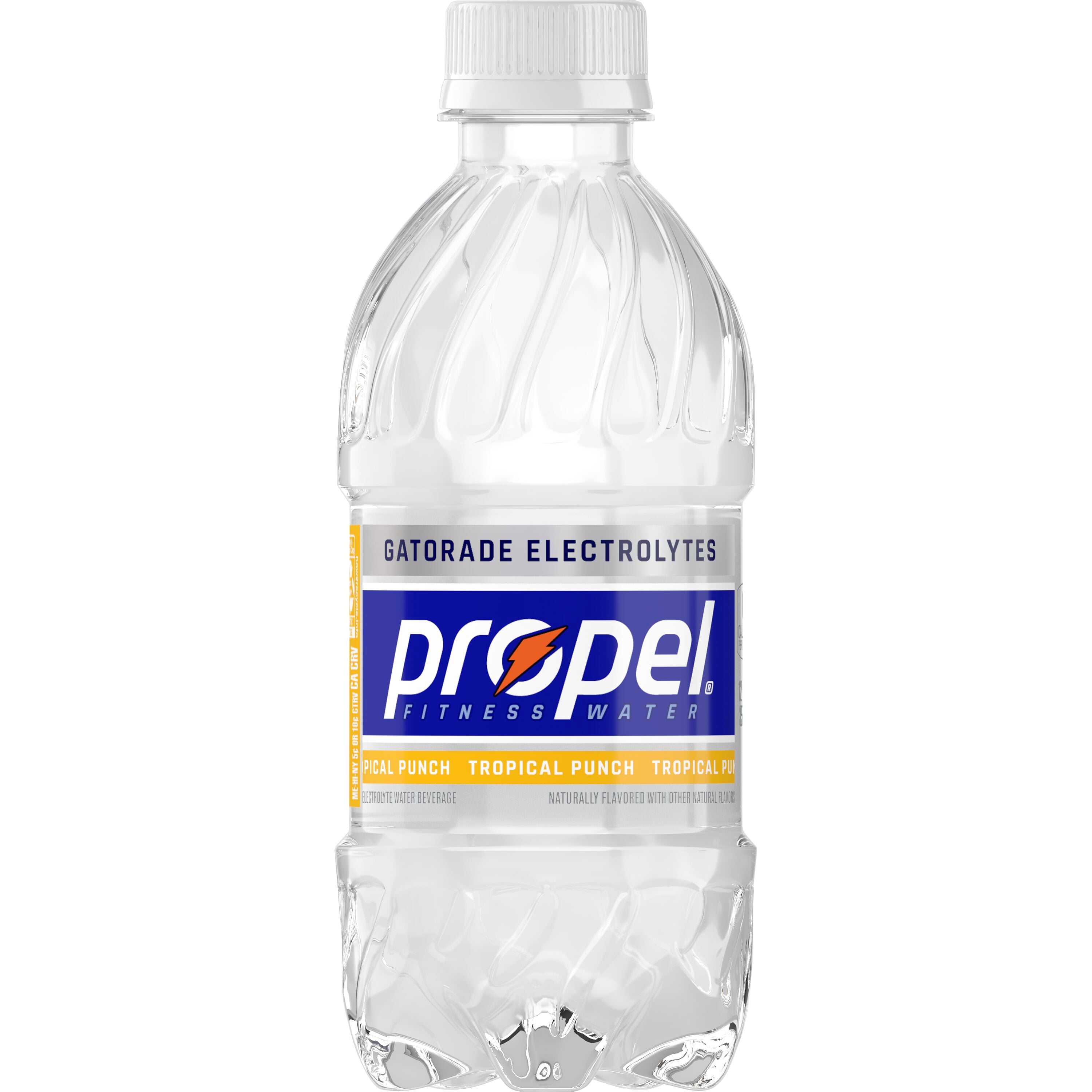 Propel Electrolyte Enhanced Water Sports Drink Tropical Punch, 12 fl oz, 8 Count Bottles