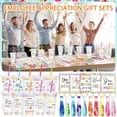 thumbnail image 5 of 10 Set Employees Appreciation  Bulk Colorful Thank You Gifts for Teachers Coworkers  Staff, 24 oz Plastic Cup with Lid Straw Notebooks Pens  Appreciation Party Favors, 5 of 6