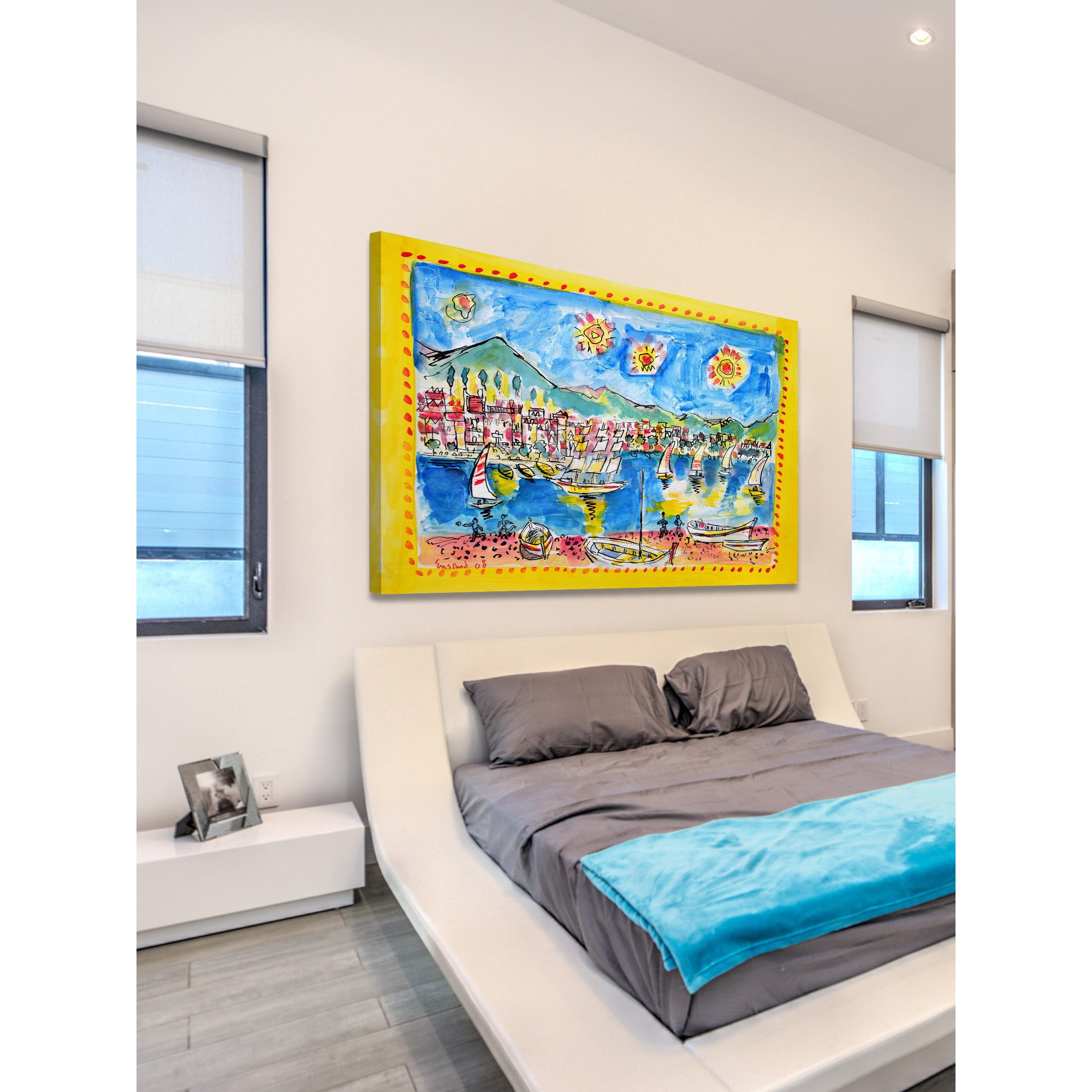 Marmont Hill "Santa Margherita Italy" by Wayne Ensrud Painting Print on Canvas
