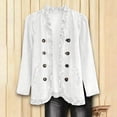 thumbnail image 5 of MaFYtyTPR Women Open Front Denim Jackets Ruffle Casual Long Sleeve Cardigan Tops 2026 Trendy Jean Coat With Pockets Z-White S, 5 of 5