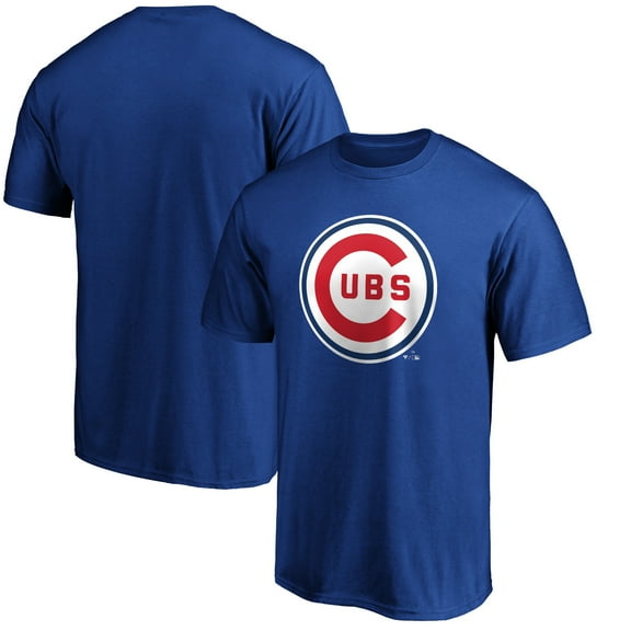 Men's Royal Chicago Cubs Cooperstown Collection Forbes Team Logo T-Shirt