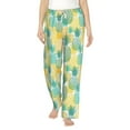 thumbnail image 2 of Picia Pineapples1 Womens Soft Woven Cotton Elastic Waistband Sleep Pajama Pant Lounge Sleep Pant With Pockets And Drawstring-XX-Large, 2 of 9