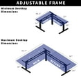 thumbnail image 5 of VIVO Electric Sit Standing Corner Height Desk L Frame Motor Ergonomic Adjustable, 5 of 8