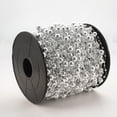 thumbnail image 3 of 1roll Plastic Imitation Pearl Beaded Trim Garland Strand Great for Door Curtain Wedding Decoration Material Silver 3~8mm about 60m/roll, 3 of 3
