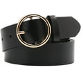 thumbnail image 1 of LinYooLi Ceinture Ronde en Faux Cuir pour Femmes, Robe Chic en Jean, Ceintures pour Dames, 1 of 4