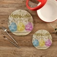 thumbnail image 2 of GZHJMY Easter Theme Pattern Trivet Pot Holder, Round Woven Potholders Set 2PCS-Braided - Coasters - Table Mats 345 for Kitchen Pans Bowl Teapot, 2 of 7