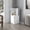White, variant on Rectangular-shaped Corner Storage | Display Decorative Items on Open Shelves | Add Modern Touch to Primary Living Space